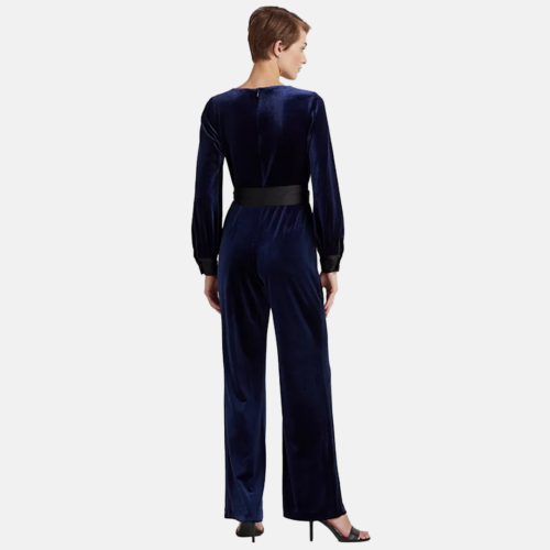 Jumpsuit Lauren - Mono de terciopelo con cinturón - Imagen 4