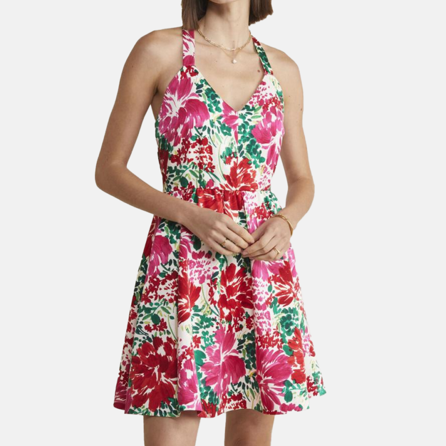 Vestido Corto VY Fit & Flare Mini Dress Brush Floral