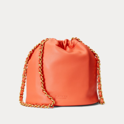 Cartera Ralph Lauren - EMM Bucket Bag Medium Portside Coral - Imagen 2