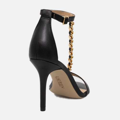 Sandalia de Tacón - Ralph Lauren Kate Sandals Heel Sandal - Black - Imagen 3