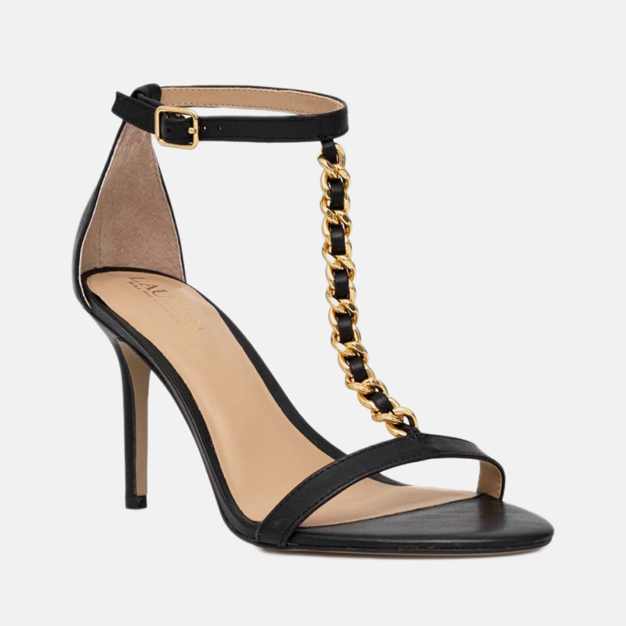 Sandalia de Tacón - Ralph Lauren Kate Sandals Heel Sandal - Black