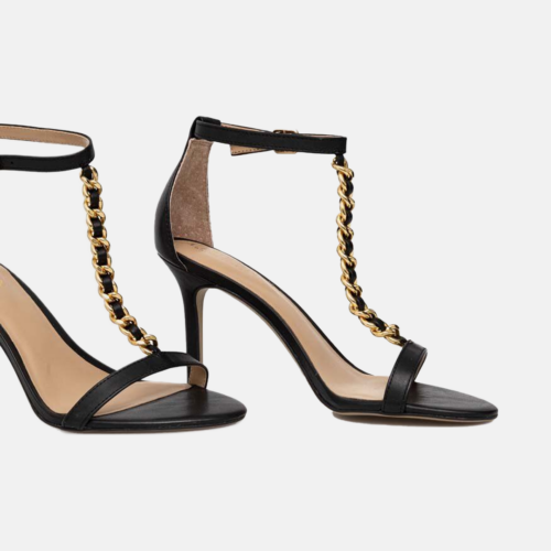 Sandalia de Tacón - Ralph Lauren Kate Sandals Heel Sandal - Black - Imagen 4