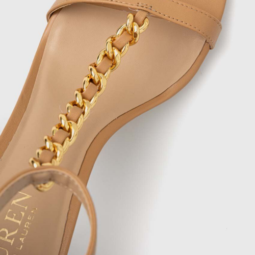 Sandalia de Tacón - Ralph Lauren Kate Sandals Heel Sandal - Beige - Imagen 2