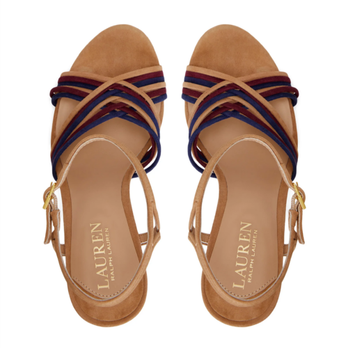 Sandalias de Tacon - Ralph Lauren Madelaine-Sandals-Heel Camel - Imagen 2