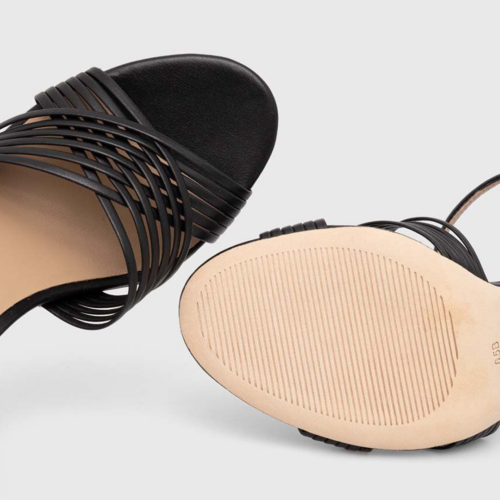 Sandalias de Tacon - Ralph Lauren Madelaine-Sandals-Heel Black - Imagen 3