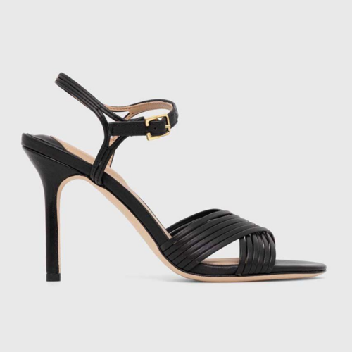 Sandalias de Tacon - Ralph Lauren Madelaine-Sandals-Heel Black - Imagen 2