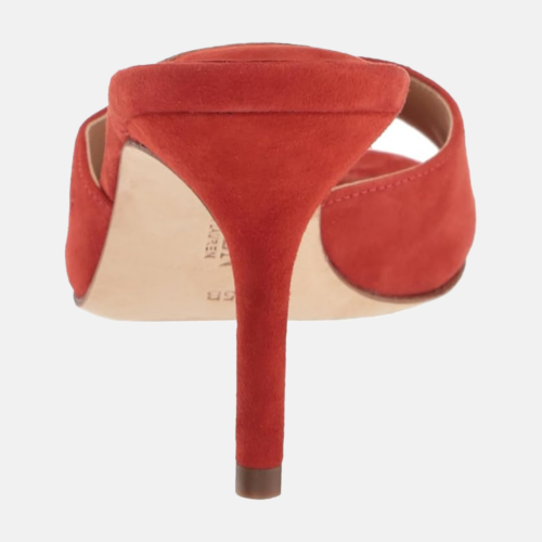 Chancleta de Tacon Ralph Lauren - Lyanna Sandals Heel Red Sun - Imagen 3