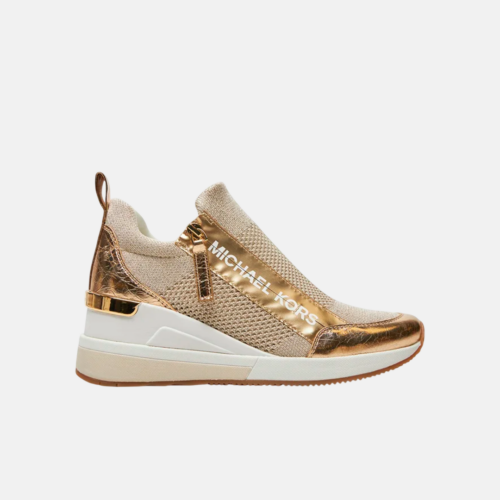 Sneaker Willis Metallic Stretch Knit Trainer Gold - Imagen 2