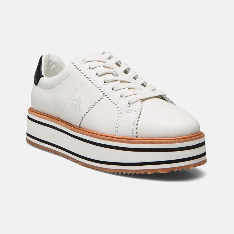 Sneakers Lauren - Amelia Leather Platform Sneaker